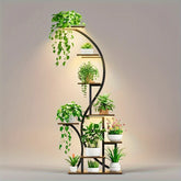 Suporte de Plantas com Luz de Crescimento – 8 Níveis