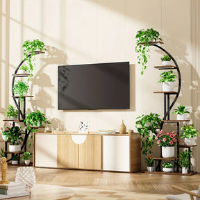 Suporte de Plantas com Luz de Crescimento – 8 Níveis